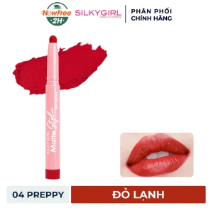 Son Bút Chì Silkygirl Thế Hệ Mới 04 Preppy Đỏ Lạnh 1.4g
