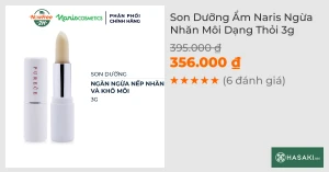 Son Dưỡng Ẩm Naris Ngừa Nhăn Môi Dạng Thỏi 3g