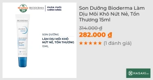 Son Dưỡng Bioderma Làm Dịu Môi Khô Nứt Nẻ, Tổn Thương 15ml