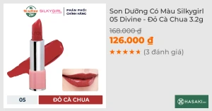 Son Dưỡng Có Màu Silkygirl 05 Divine - Đỏ Cà Chua 3.2g