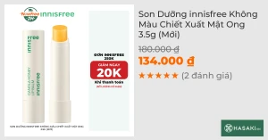 Son Dưỡng innisfree Không Màu Chiết Xuất Mật Ong 3.5g (Mới)