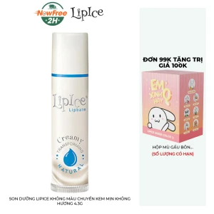 Son Dưỡng LipIce Không Màu Chuyển Kem Mịn Không Hương 4.3g