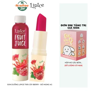 Son Dưỡng Lipice Trái Cây Berry - Đỏ Mọng 4g