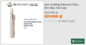 Son Dưỡng Menard Giàu Ẩm Bạc Hà 3.2g