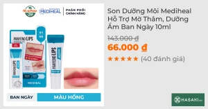 Son Dưỡng Môi Mediheal Hỗ Trợ Mờ Thâm, Dưỡng Ẩm Ban Ngày 10ml