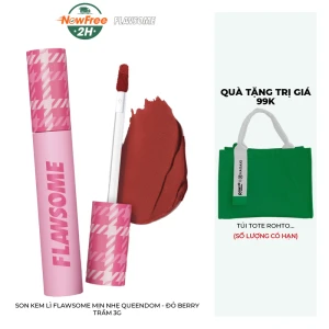 Son Kem Lì Flawsome Mịn Nhẹ Queendom - Đỏ Berry Trầm 3g
