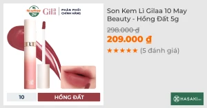 Son Kem Lì Gilaa 10 May Beauty - Hồng Đất 5g