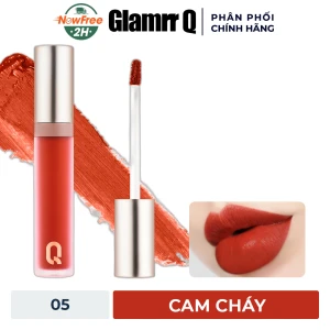 Son Kem Lì Glamrr Q 05 Gloomy Day - Cam Cháy 5g