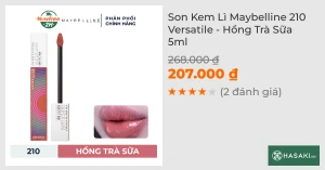 Son Kem Lì Maybelline 210 Versatile - Hồng Trà Sữa 5ml