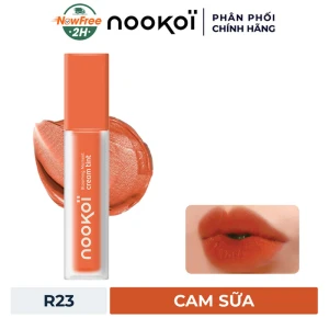 Son Kem Lì Nookoi Mềm Mịn Màu R23 Cam Sữa 4g