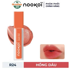 Son Kem Lì Nookoi Mềm Mịn Màu R24 Hồng Dâu 4g