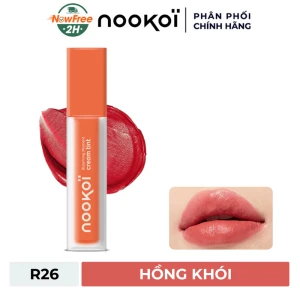 Son Kem Lì Nookoi Mềm Mịn Màu R26 Hồng Khói 4g