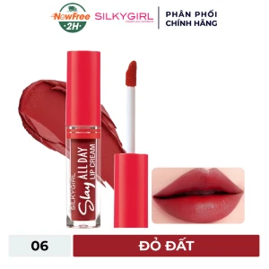 Son Kem Lì Silkygirl Lâu Trôi 06 Bubbly - Đỏ Đất 2ml