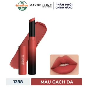 Son Lì Maybelline Mịn Môi Siêu Nhẹ 1288 Gạch Da 1.7g