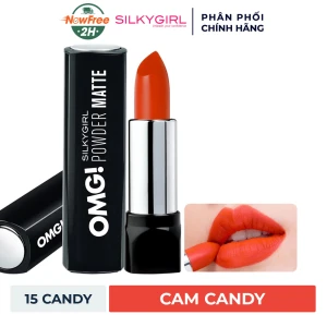 Son Lì Silkygirl Siêu Mịn 15 Candy Màu Cam Candy 3.5g