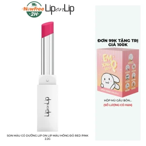 Son Màu Có Dưỡng Lip On Lip Màu Hồng Đỏ Red Pink 2.2g
