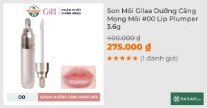 Son Môi Gilaa Dưỡng Căng Mọng Môi 00 Lip Plumper 3.6g