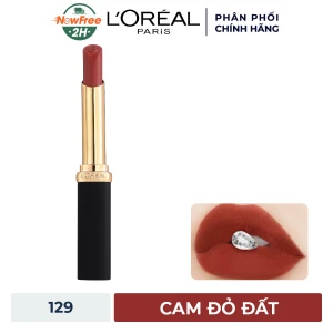 Son Môi L'Oreal Mịn Lì 129 I Lead - Cam Đỏ Đất 1.7g