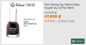 Sơn Móng Tay Felina CS742 Màu Huyết Dụ 18ml
