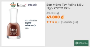 Sơn Móng Tay Felina CS767 Màu Ngói 18ml
