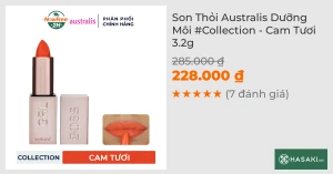 Son Thỏi Australis Dưỡng Môi Collection - Cam Tươi 3.2g