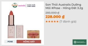 Son Thỏi Australis Dưỡng Môi Pose - Hồng Đất 3.2g