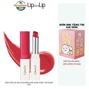 Son Thỏi Lip On Lip Dưỡng Môi Ruby Star - Đỏ Ruby 2.2g