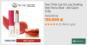 Son Thỏi Lip On Lip Dưỡng Môi Terra Red - Đỏ Gạch 2.2g