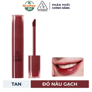 Son Tint 3CE Lâu Trôi Màu Tan - Đỏ Nâu Gạch 4.5g
