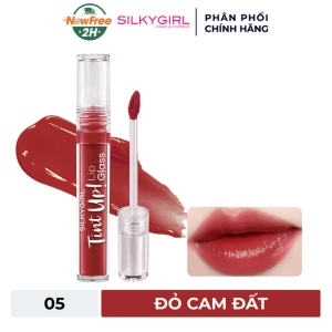 Son Tint Bóng Silkygirl 05 Toffee - Đỏ Cam Đất 3g