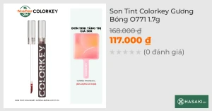 Son Tint Colorkey Gương Bóng O771 Đỏ Hồng Cam 1.7g