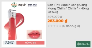 Son Tint Espoir Bóng Căng Mọng Chillin Chillin - Hồng Be 5.5g