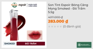 Son Tint Espoir Bóng Căng Mọng Smoked - Đỏ Trầm 5.5g