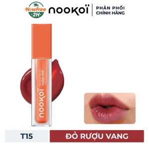 Son Tint Nookoi Căng Mọng Màu T15 Đỏ Rượu Vang 3.8g