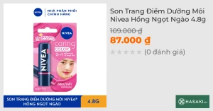 Son Trang Điểm Dưỡng Môi Nivea Hồng Ngọt Ngào 4.8g