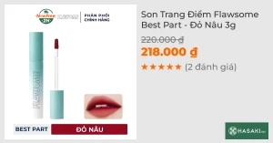 Son Trang Điểm Flawsome Best Part - Đỏ Nâu 3g
