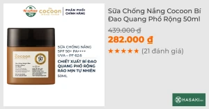 Sữa Chống Nắng Cocoon Bí Đao Quang Phổ Rộng 50ml