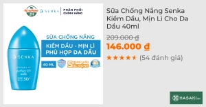 Sữa Chống Nắng Senka Kiềm Dầu, Mịn Lì Cho Da Dầu 40ml