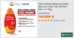 Sữa Chống Nắng Sunplay Bảo Vệ Vượt Trội SPF50 PA 70g