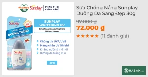 Sữa Chống Nắng Sunplay Dưỡng Da Sáng Đẹp 30g