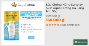 Sữa Chống Nắng Sunplay Skin Aqua Dưỡng Da Sáng Mịn 55g