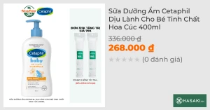 Sữa Dưỡng Ẩm Cetaphil Dịu Lành Cho Bé Tinh Chất Hoa Cúc 400ml