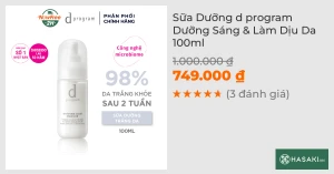 Sữa Dưỡng d program Dưỡng Sáng & Làm Dịu Da 100ml