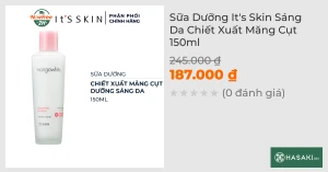 Sữa Dưỡng It's Skin Sáng Da Chiết Xuất Măng Cụt 150ml 