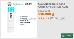 Sữa Dưỡng Naris Acne Grand Cho Da Mụn 160ml