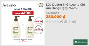 Sữa Dưỡng Thể Aveeno Giữ Ẩm Hàng Ngày 354ml