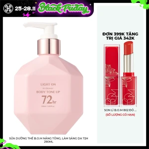 Sữa Dưỡng Thể B.O.M Nâng Tông, Làm Sáng Da 72h 290ml