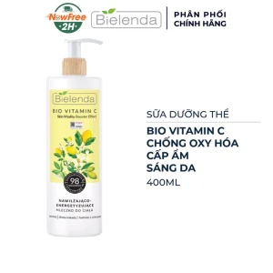 Sữa Dưỡng Thể Bielenda Vitamin C Cấp Ẩm Sáng Da 400ml
