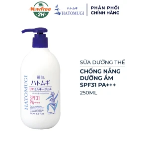 Sữa Dưỡng Thể Hatomugi Chống Nắng Dưỡng Ẩm SPF31 PA 250ml