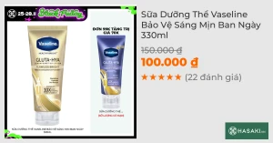 Sữa Dưỡng Thể Vaseline Bảo Vệ Sáng Mịn Ban Ngày 330ml